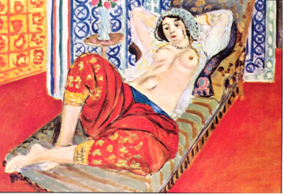 "Odalisque à la culotte rouge", Huile sur toile, 1921, Matisse