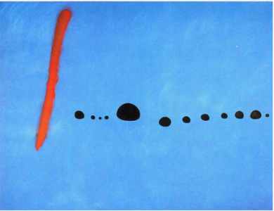 "Bleu II", Huile sur toile, 1961 , Miro