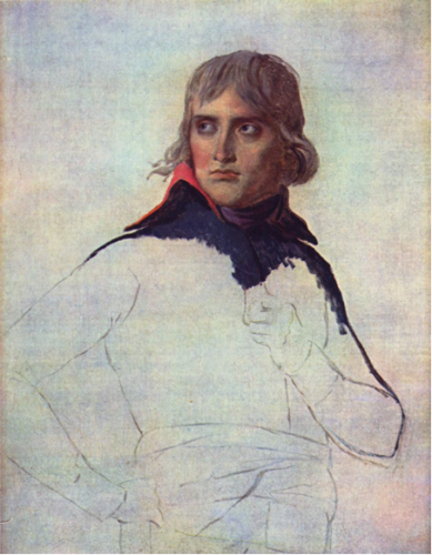 « portrait inachevé de Bonaparte », Peinture à l’huile, 1798, David